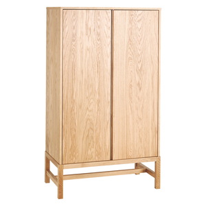 Drio Oak 2 Door Cabinet With Concealed Drawer