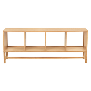 Drio Oak Low Open Shelving Unit