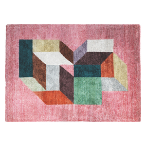 Duplo Large Pink And Multi-Coloured Rug 170 X 240Cm