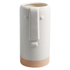 Easter White And Sand Face Cylinder Vase