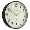 Edwards Dark Grey Metal Wall Clock