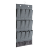 Esperanto Grey Fabric 12 Pocket Hanging Storage