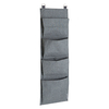 Esperanto Grey Fabric Hanging Storage With 4 Pockets