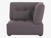 Fabric right-arm corner unit