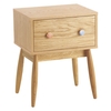 Fleur Oak 1 Drawer Bedside Cabinet