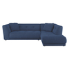 Forde Blue Fabric Right Hand Chaise Group