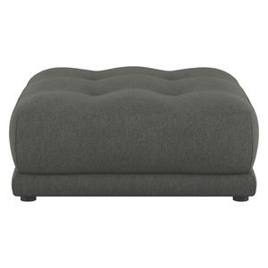 Forde Charcoal Grey Acor Fabric Large Footstool