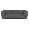 Forde Charcoal Grey Fabric 4 Seat Sofa