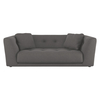 Forde Charcoal Grey Herringbone Wool Mix 4 Seat Sofa