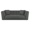 Forde Charcoal Grey Italian Woven Fabric 4 Seat Sofa