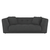 Forde Charcoal Grey Textured Fabric 4 Seat Sofa