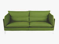 Green wool 3 seater sofa