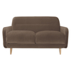 Habitat Abel Taupe Velvet 2 Seater Sofa