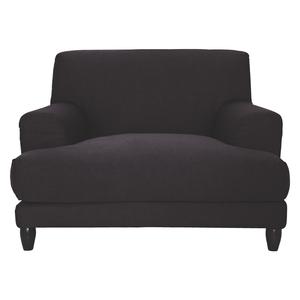 Habitat Askem Black Wool Mix Compact Sofa