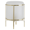 Habitat Burgess White Glass And Polished Brass Table Lamp