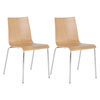 Habitat Callum Pair of Oak Dining Chairs