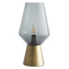 Habitat Cinders Cinders Smoke Glass And Brushed Gold Table Lamp