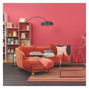 Habitat Colby Charcoal Wool Herringbone Right Arm Corner Sofa