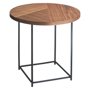 Habitat Coralie Figured Walnut Veneer Side Table
