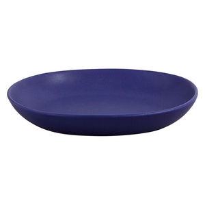 Habitat Courbe Blue Semi-matt Cobalt Blue Glazed Stoneware Pasta Bowl D24cm