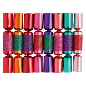 Habitat Cracker Set of 8 Multi-coloured Mini Christmas Crackers