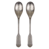 Habitat Fiddle Vintage Satin 2 Piece Serving Spoon Set