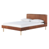 Habitat Fredd Tan Leather Double Bed 135cm