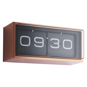 Habitat Leff Copper 24 Hour Flip Clock