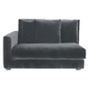 Habitat Rupert Dark Grey Velvet 2 Seater Left-arm Sofa
