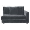Habitat Rupert Dark Grey Velvet 2 Seater Right-arm Sofa