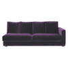 Habitat Rupert Purple Velvet 3 Seater Right-arm Sofa