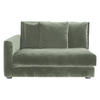 Habitat Rupert Sage Green Velvet 2 Seater Left-arm Sofa