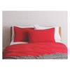 Habitat Washed Red Stonewashed Square Pillowcase