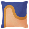 Habitat Zoe Pink And Blue Embroidered Cushion 50 x 50cm