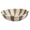 Habitat Zoro Black And White Woven Seagrass Serving Bowl D34cm