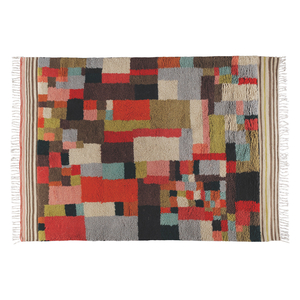 Hans Large Multi-Coloured Block Patterned Rug 170 X 240Cm