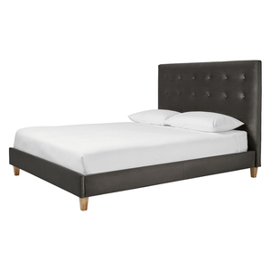 Hattie Grey Velvet Kingsize Bed Frame 150Cm