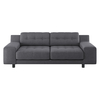 Hendricks Charcoal Grey Fabric 3 Seater Sofa