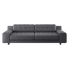 Hendricks Charcoal Grey Fabric 4 Seater Sofa