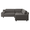 Hendricks Charcoal Grey Tweed Wool Mix Small Left-Hand Corner Sofa