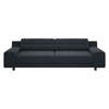 Hendricks Charcoal Grey Velvet 4 Seater Sofa