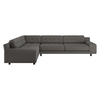 Hendricks Charcoal Grey Wool Tweed Right Arm Corner Sofa