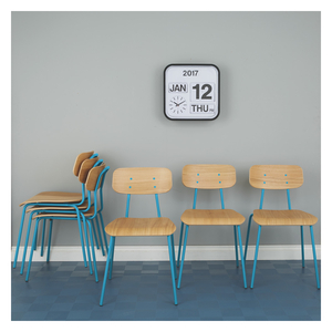 Hester Set Of 6 Blue Stackable Dining Chairs