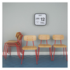 Hester Set Of 6 Red Stackable Dining Chairs