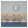 Hester Set Of4 Red Stackable Dining Chairs