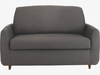Italian chambray fabric compact sofa