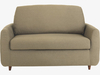 Italian chambray fabric compact sofa