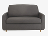 Italian chambray fabric compact sofa