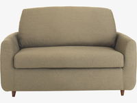Italian chambray fabric compact sofa bed