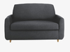 Italian chambray fabric compact sofa bed